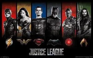Justice League - Logos Poster Print (34 x 22) Justice League - Logos Poster Print (34 x 22)