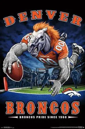 Denver Broncos - End Zone Poster Print (22 x 34) Denver Broncos - End Zone Poster Print (22 x 34)