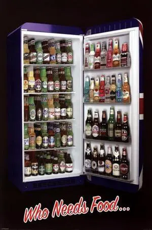 Who Needs Food - Fridge Poster (24 x 36) Who Needs Food - Fridge Poster (24 x 36)