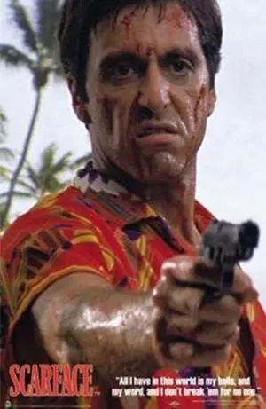 Scarface Hawaiian Shirt Poster Print (22 x 34) Scarface Hawaiian Shirt Poster Print (22 x 34)