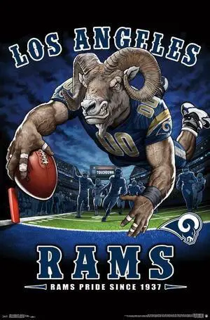 Los Angeles Rams - End Zone Poster Print (22 x 34) Los Angeles Rams - End Zone Poster Print (22 x 34)