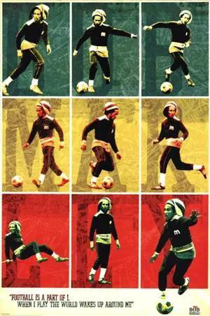 Bob Marley - Football / Soccer Collage Poster Print (24 x 36) Bob Marley - Football / Soccer Collage Poster Print (24 x 36)