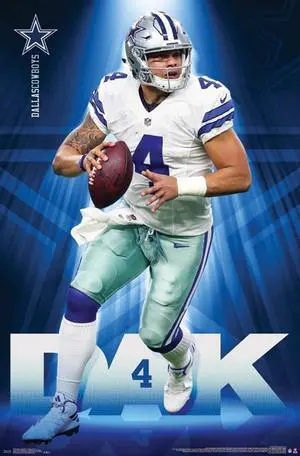 Dallas Cowboys - Dak Prescott Poster Print (22 x 34) Dallas Cowboys - Dak Prescott Poster Print (22 x 34)