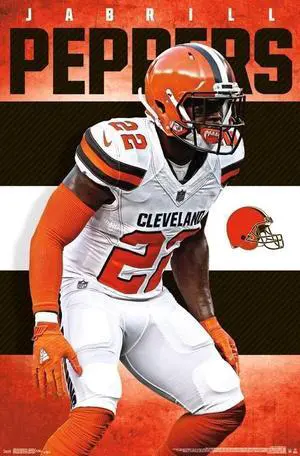 Cleveland Browns - Jabrill Peppers Poster Print (22 x 34) Cleveland Browns - Jabrill Peppers Poster Print (22 x 34)