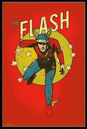 The Flash - Vintage Poster Print (22 x 34) The Flash - Vintage Poster Print (22 x 34)