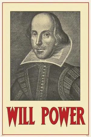 Will Power - William Shakespea Poster Print (34 x 22) Will Power - William Shakespea Poster Print (34 x 22)
