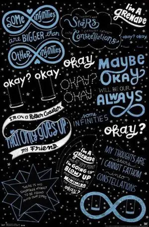 The Fault in Our Stars - Quotes Poster Print (22 x 34) The Fault in Our Stars - Quotes Poster Print (22 x 34)