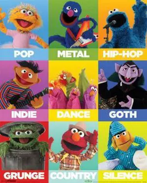 Sesame Street - Music Genres Poster Print (16 x 20) Sesame Street - Music Genres Poster Print (16 x 20)