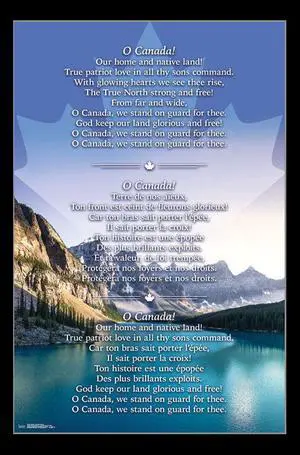 Canada - National Anthem Poster Print (22 x 34) Canada - National Anthem Poster Print (22 x 34)