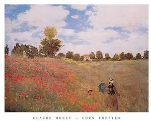 Corn Poppies, 1873 - Claude Monet Poster Print (28 x 22) Corn Poppies, 1873 - Claude Monet Poster Print (28 x 22)