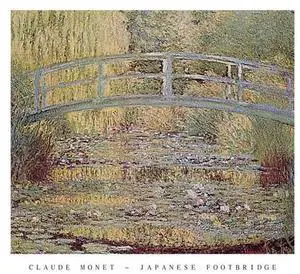 Japanese Footbridge - Claude Monet Poster Print (28 x 22) Japanese Footbridge - Claude Monet Poster Print (28 x 22)