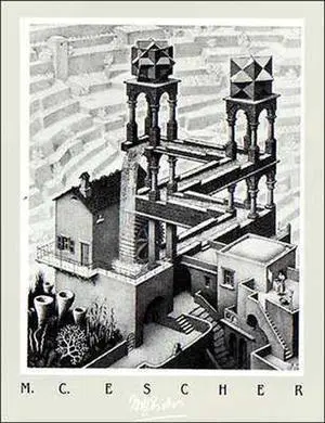 Waterfall Poster Print by M.C. Escher (20 x 28) Waterfall Poster Print by M.C. Escher (20 x 28)