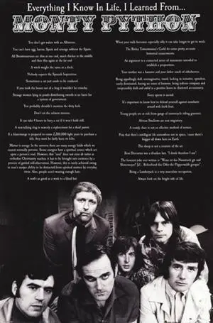 Monty Python - Everything I Know in Life Poster Print (24 x 36) Monty Python - Everything I Know in Life Poster Print (24 x 36)