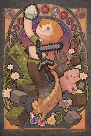 Minecraft Sword Poster Print (22 x 34) Minecraft Sword Poster Print (22 x 34)