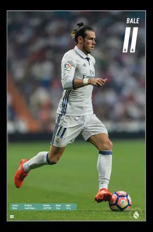 Real Madrid - G Bale 16 Poster Print (22 x 34) Real Madrid - G Bale 16 Poster Print (22 x 34)