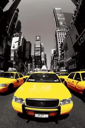 Yellow Cabs NYC Poster Print (22 x 34) Yellow Cabs NYC Poster Print (22 x 34)