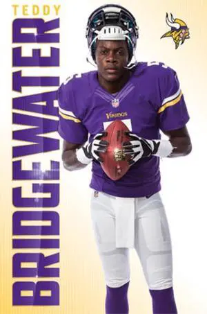 Minnesota Vikings - T Bridgewater 14 Poster Print (22 x 34) Minnesota Vikings - T Bridgewater 14 Poster Print (22 x 34)