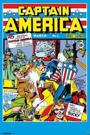 Captain America Comics #1 Poster Print (22 x 34) Captain America Comics #1 Poster Print (22 x 34)