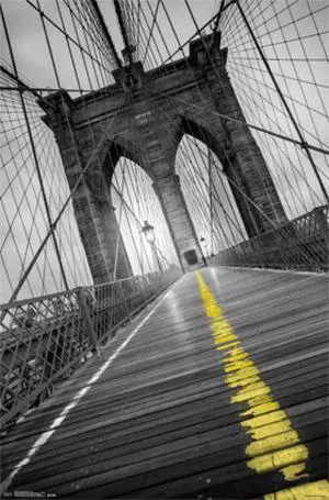 Brooklyn Bridge - Pop Poster Print (22 x 34) Brooklyn Bridge - Pop Poster Print (22 x 34)