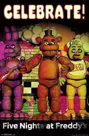 Five Nights At Freddy's - Celebrate Poster Print (22 x 34) Five Nights At Freddy's - Celebrate Poster Print (22 x 34)