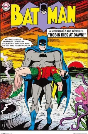 Batman Comics - Robin Dies At Dawn Poster Print (24 X 36) Batman Comics - Robin Dies At Dawn Poster Print (24 X 36)