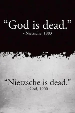 God Is Dead Quote Poster Print (22 x 34) God Is Dead Quote Poster Print (22 x 34)
