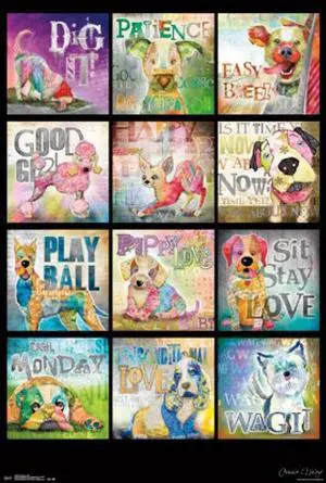 Good Dogs - Grid Poster Print (22 x 34) Good Dogs - Grid Poster Print (22 x 34)