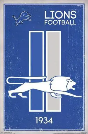 Detroit Lions - Retro Logo 2014 Poster Print (22 x 34) Detroit Lions - Retro Logo 2014 Poster Print (22 x 34)