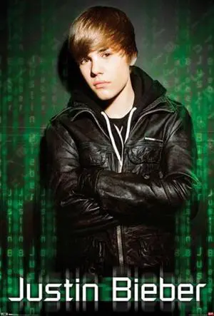 Justin Bieber Green Mural Poster Print (42 x 62) Justin Bieber Green Mural Poster Print (42 x 62)
