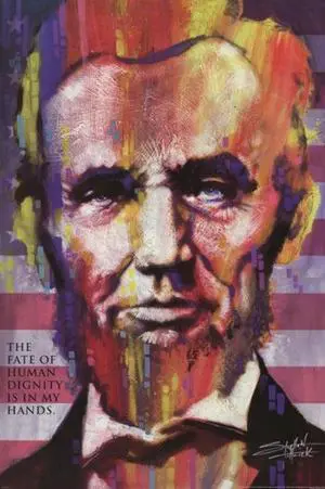 Abraham Lincoln - Stephen Fishwick Poster Print (24 x 36) Abraham Lincoln - Stephen Fishwick Poster Print (24 x 36)