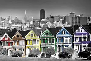 Rainbow Row Poster Print (34 x 22) Rainbow Row Poster Print (34 x 22)