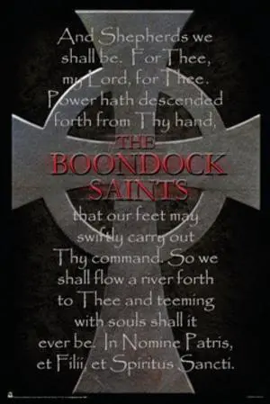The Boondock Saints Cross & Prayer Poster (24 X 36) The Boondock Saints Cross & Prayer Poster (24 X 36)