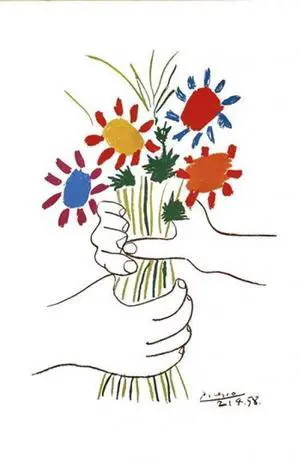 Petite Fleurs Poster Print By Pablo Picasso (24 X 36) Petite Fleurs Poster Print By Pablo Picasso (24 X 36)