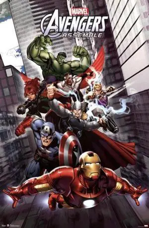 Marvel Avengers Assemble Poster Print (24 x 36) Marvel Avengers Assemble Poster Print (24 x 36)