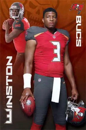 Tampa Bay Buccaneers - Jameis Winston 15 Poster Print (22 x 34) Tampa Bay Buccaneers - Jameis Winston 15 Poster Print (22 x 34)