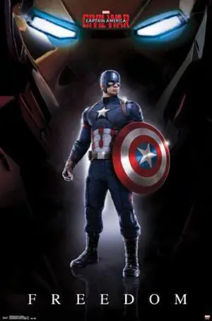 Captain America: Civil War - Freedom Poster Print (22 x 34) Captain America: Civil War - Freedom Poster Print (22 x 34)