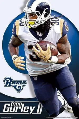 Los Angeles Rams - Todd Gurley Poster Print (22 x 34) Los Angeles Rams - Todd Gurley Poster Print (22 x 34)