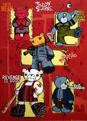 Teddy Scares Poster Print (22 x 34) Teddy Scares Poster Print (22 x 34)