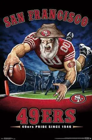 San Francisco 49Ers - End Zone Poster Print (22 x 34) San Francisco 49Ers - End Zone Poster Print (22 x 34)