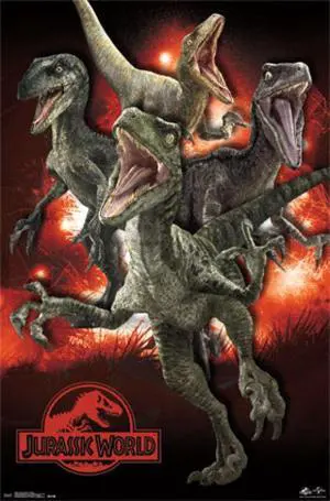 Jurassic World - Raptors Poster Print (22 x 34) Jurassic World - Raptors Poster Print (22 x 34)