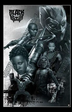 Black Panther - Group Poster Print (22 x 34) Black Panther - Group Poster Print (22 x 34)