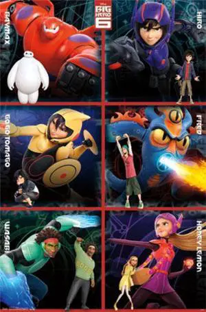 Disney Big Hero 6 - Heroes Grid Poster Print (22 x 34) Disney Big Hero 6 - Heroes Grid Poster Print (22 x 34)