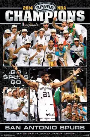 2014 San Antonio Spurs NBA Finals - Celebration Poster Print (24 x 36) 2014 San Antonio Spurs NBA Finals - Celebration Poster Print (24 x 36)