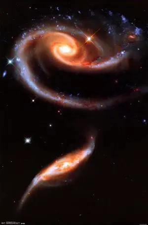 Galaxies Collide - Arp 273 Poster Print (24 x 36) Galaxies Collide - Arp 273 Poster Print (24 x 36)