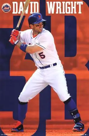 New York Mets_ - D Wright 14 Poster Print (24 x 36) New York Mets_ - D Wright 14 Poster Print (24 x 36)
