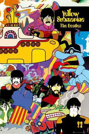 The Beatles Yellow Submarine Poster Print (22 x 34) The Beatles Yellow Submarine Poster Print (22 x 34)