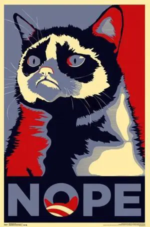 Grumpy Cat - Nope Poster Print (24 x 36) Grumpy Cat - Nope Poster Print (24 x 36)