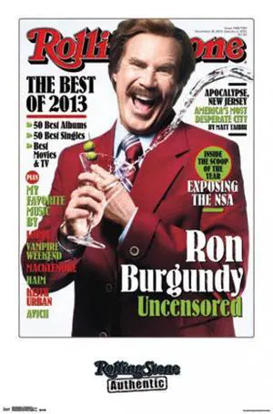 Rolling Stone - Ron Burgundy 13 Poster Print (24 x 36) Rolling Stone - Ron Burgundy 13 Poster Print (24 x 36)
