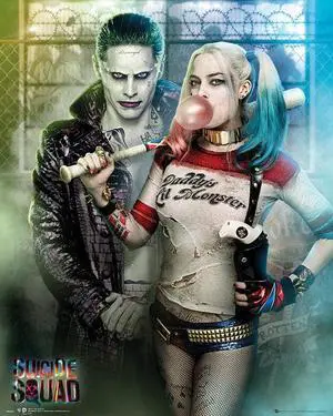 Suicide Squad Joker And Harley Quinn Poster Print (16 x 20) Suicide Squad Joker And Harley Quinn Poster Print (16 x 20)