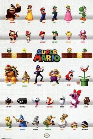 Mario - Characters Poster Print (24 x 36) Mario - Characters Poster Print (24 x 36)